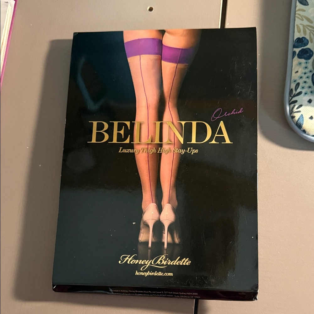 Honey Birdette Belinda Orchid Thigh Highs